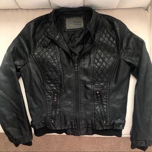 Black Faux Leather Jacket